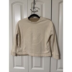 Burberry Kids Thomas Bear Two-Tone Cotton Sweatshirt Sz 140 US 10